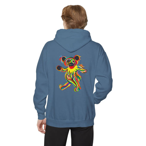 Tie-Dye Bear Vineyard Collection Unisex Garment-Dyed Hoodie StealieShop